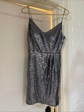 Silver sequin party dress from Dillards